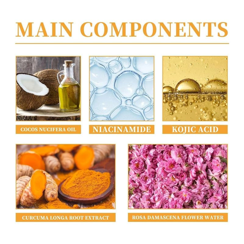 1Pcs Turmeric Facial Cleanser,Urmeric Facial Cleanser，Turmeric Foaming Cleanser,Deep Cleansing of Facial Skin， Turmeric Foaming Cleanser for All Skin