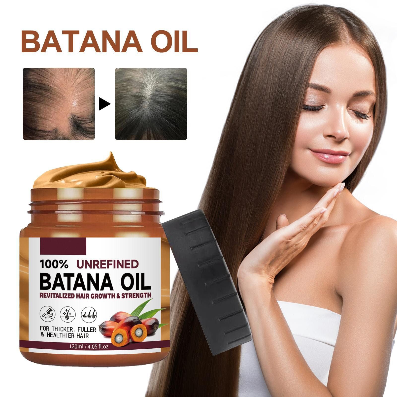Batana Oil From Honduras - Get Fuller, Thicker, Healthier Hair - Great Gifts For Women Men Conditioner Haircare Silky - Hair Nutrition